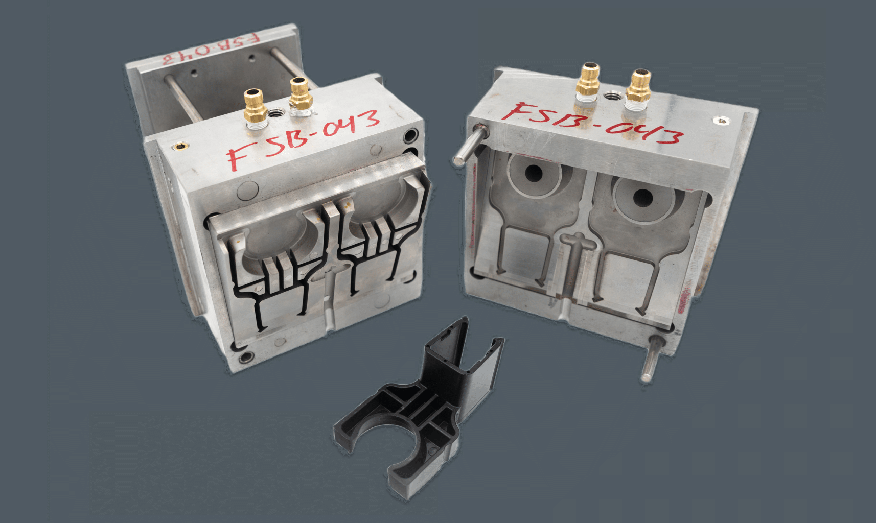 Consumer product Injection mold created with Mantle's technology, eliminating the need for the traditional sinker EDM process during toolmaking.